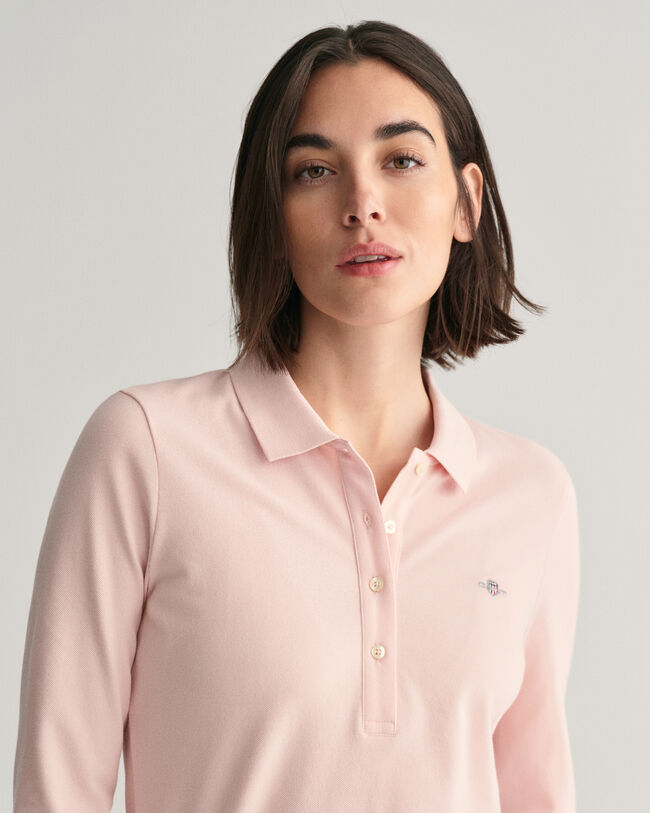 Polo de piqu&eacute; de manga larga Shield