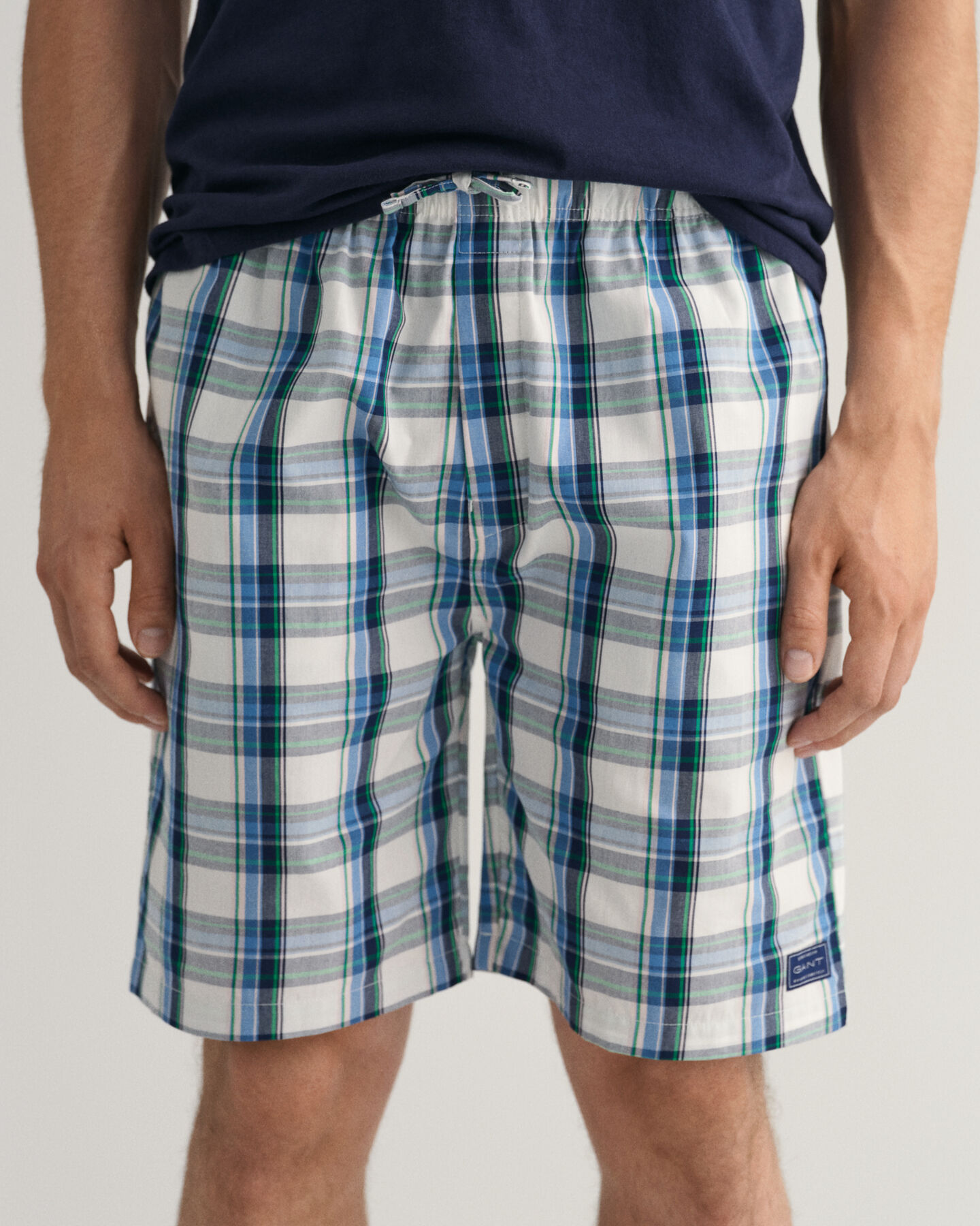 Pantalones de pijama cortos a cuadros