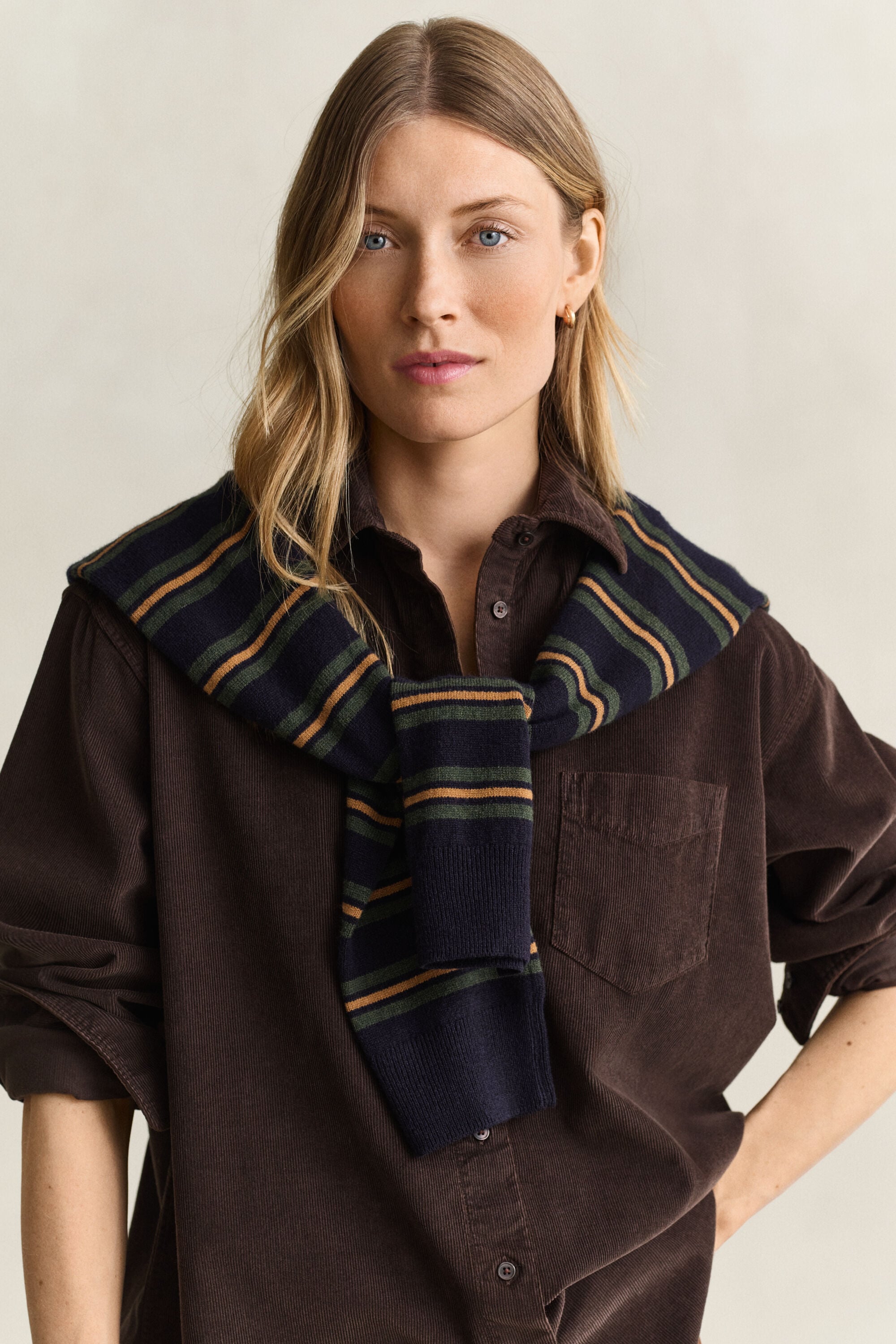 Camisa Relaxed Fit de pana