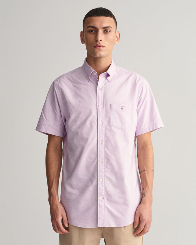 Camisa Oxford Regular Fit de manga corta