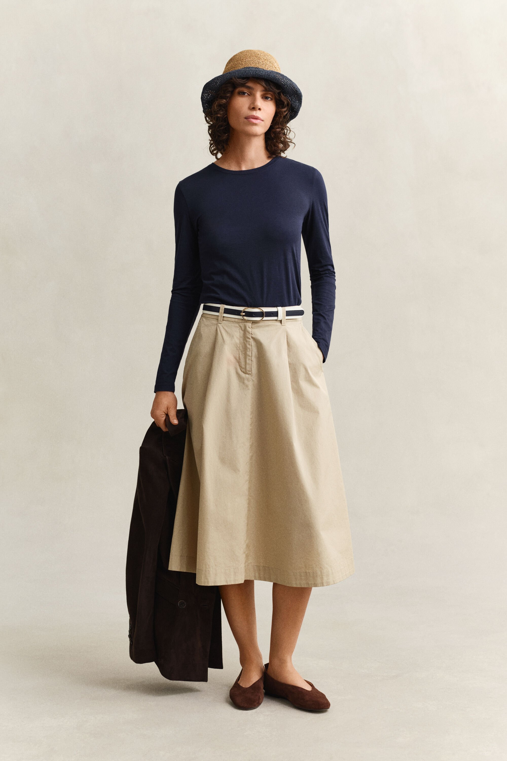 Camiseta de manga larga de algodón