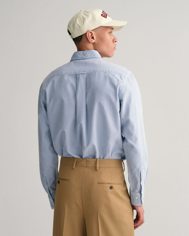 Camisa Oxford Regular Fit cepillada