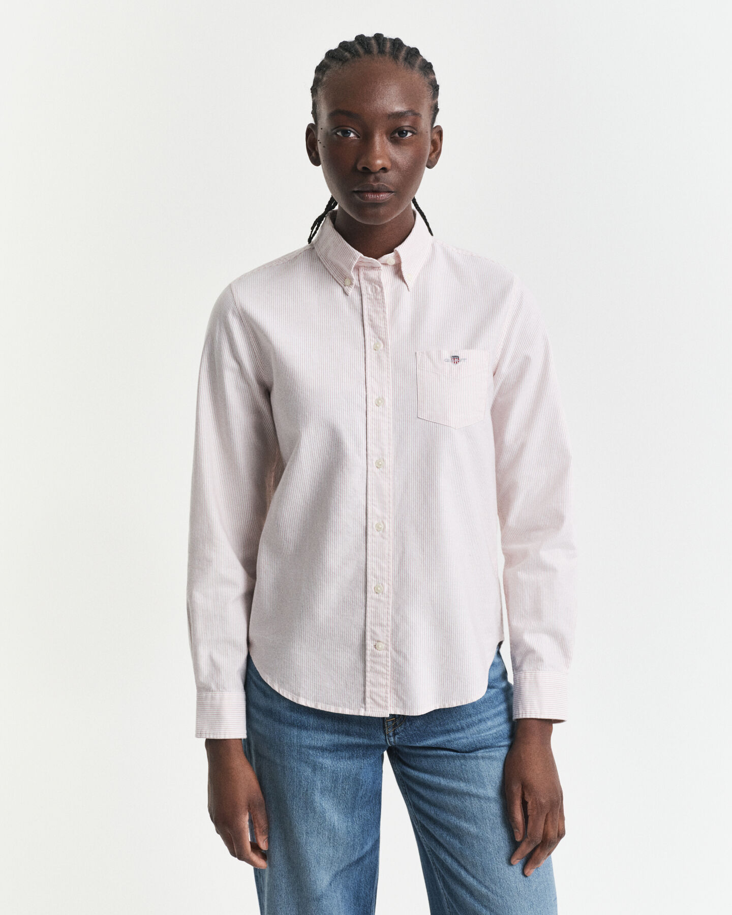 Camisa Oxford clásica de rayas Regular Fit