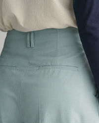 Pantalones de pinzas con talle alto y pernera ancha