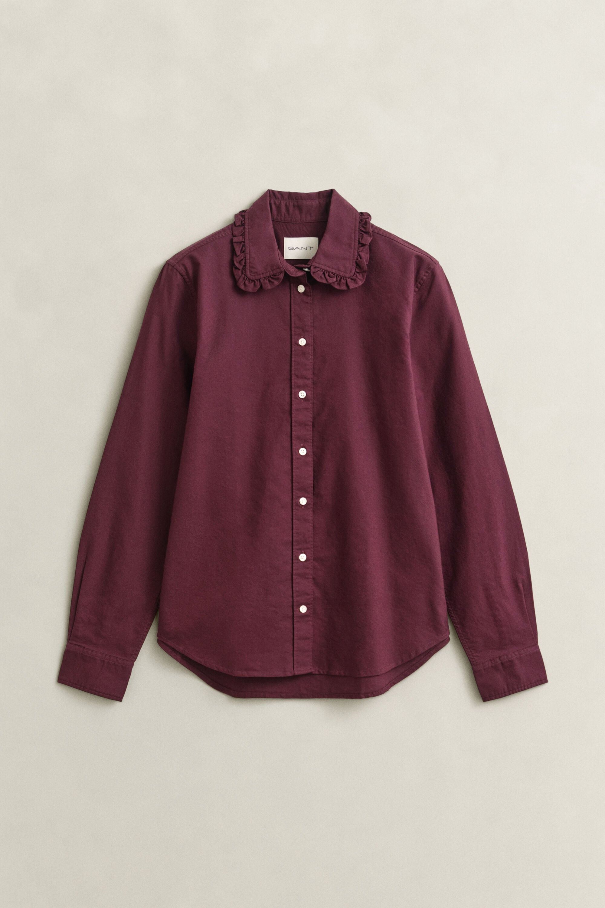 Camisa Oxford clásica con volantes
