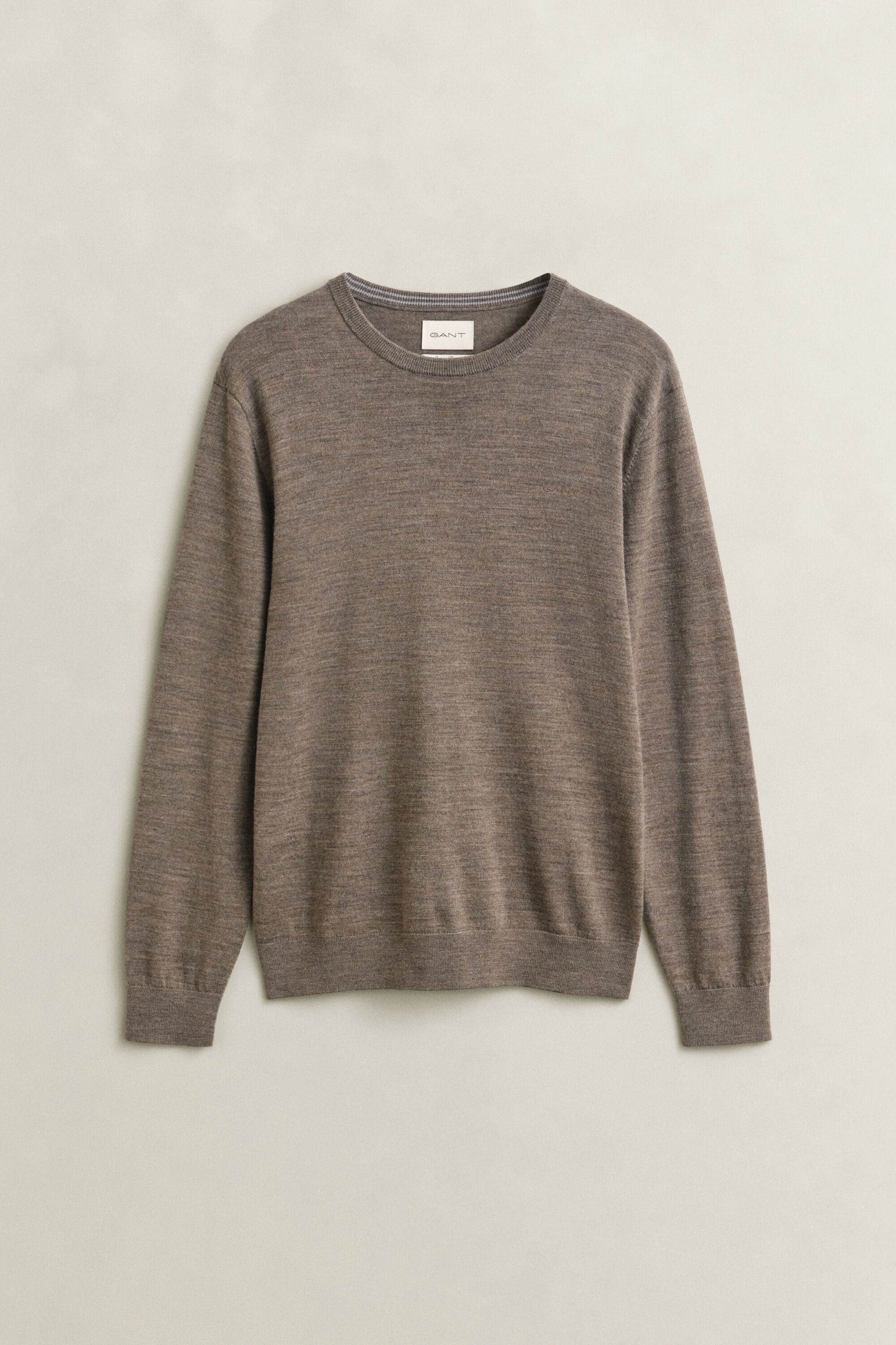 Jersey de lana merino con cuello redondo
