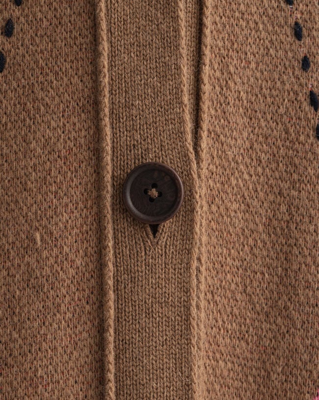 C&aacute;rdigan largo de rombos