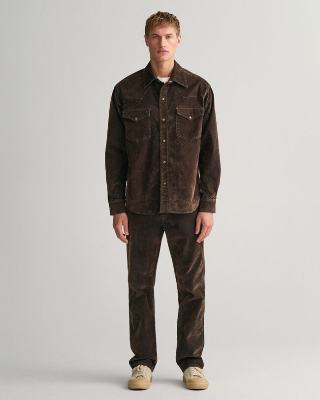 Vaqueros Relaxed Fit aterciopelados Flocked