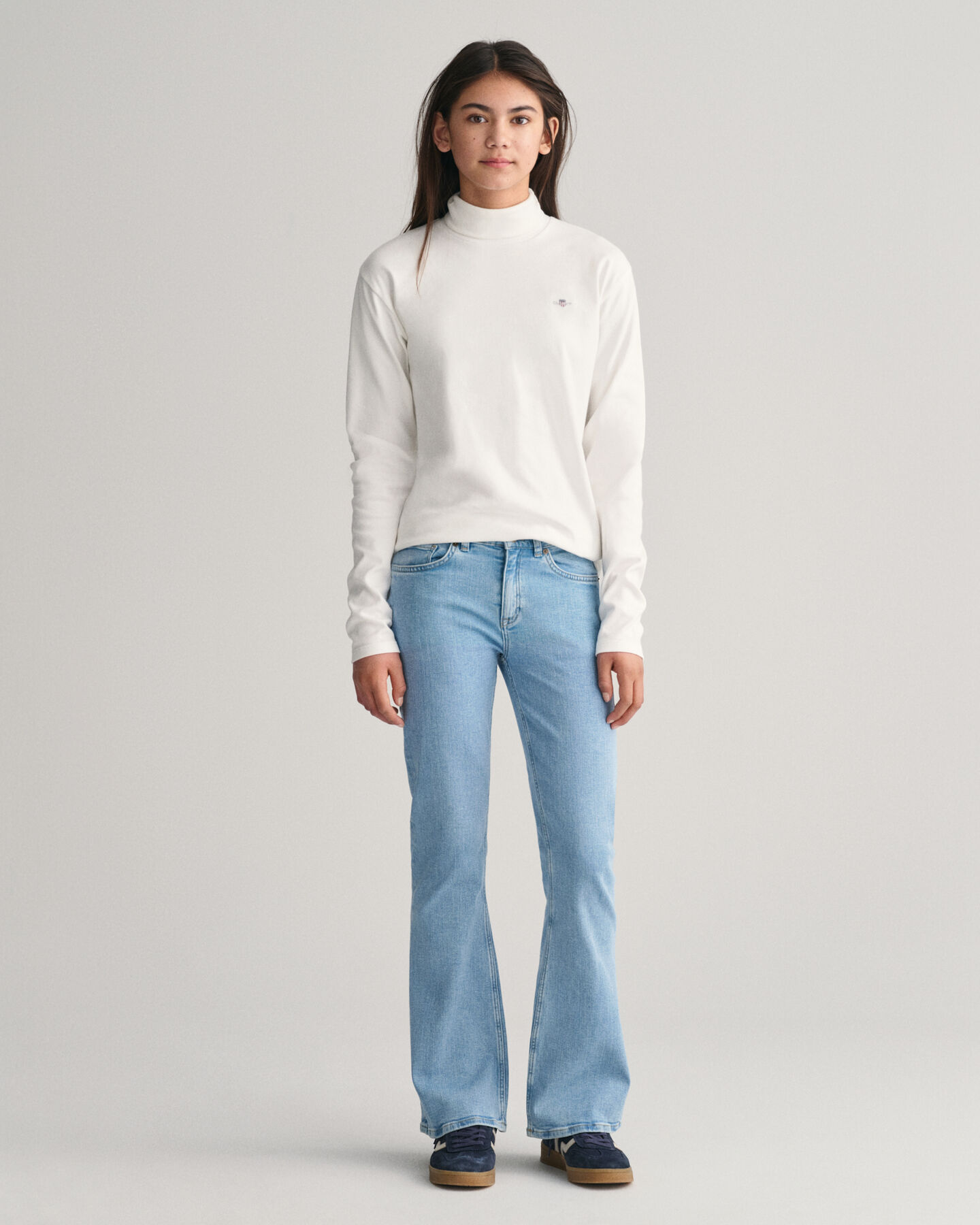 Top de manga larga y cuello de cisne Shield Teens