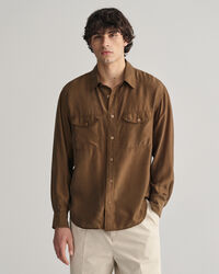 Camisa Relaxed Fit de seda
