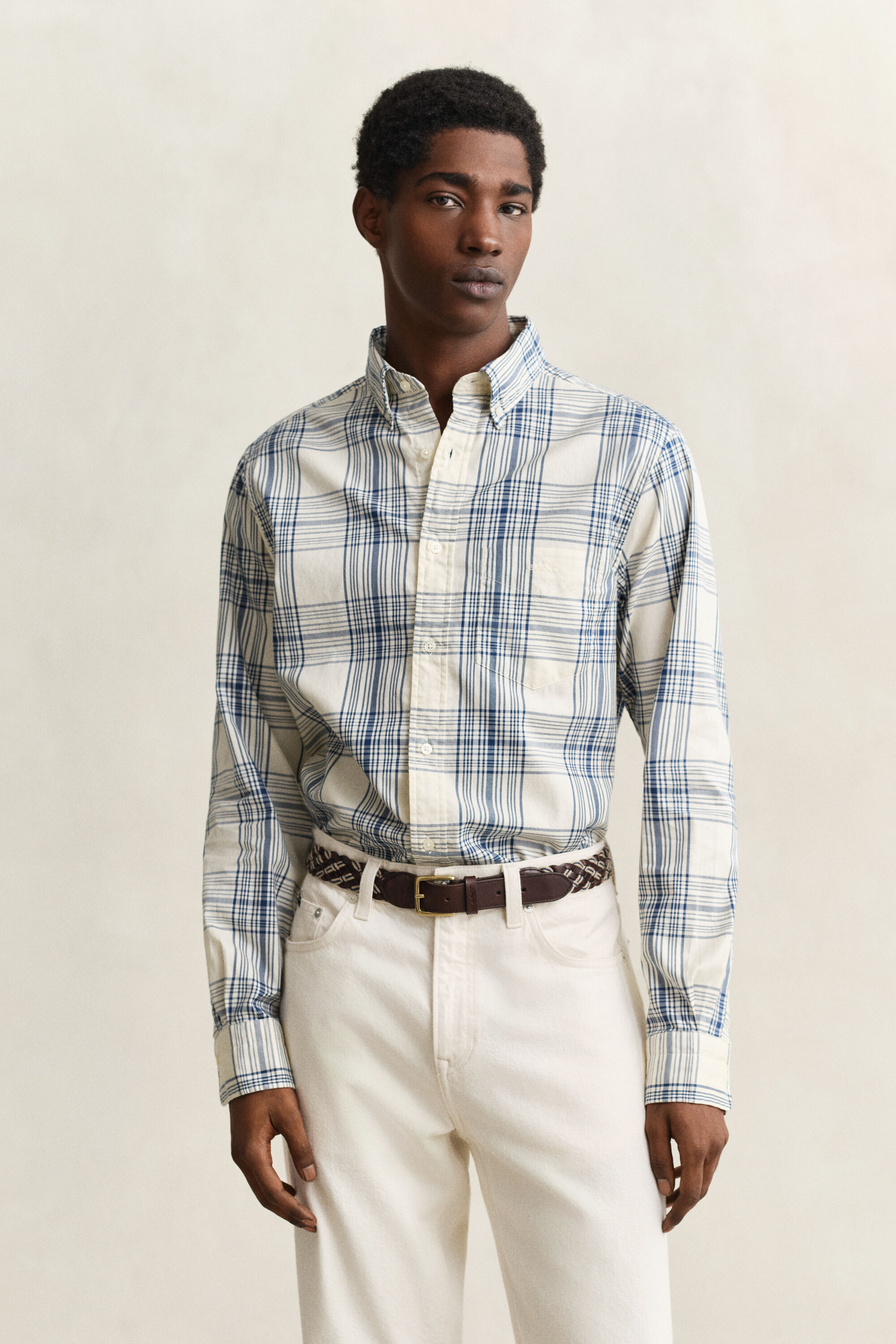 Camisa Oxford Regular Fit Dreamy a cuadros