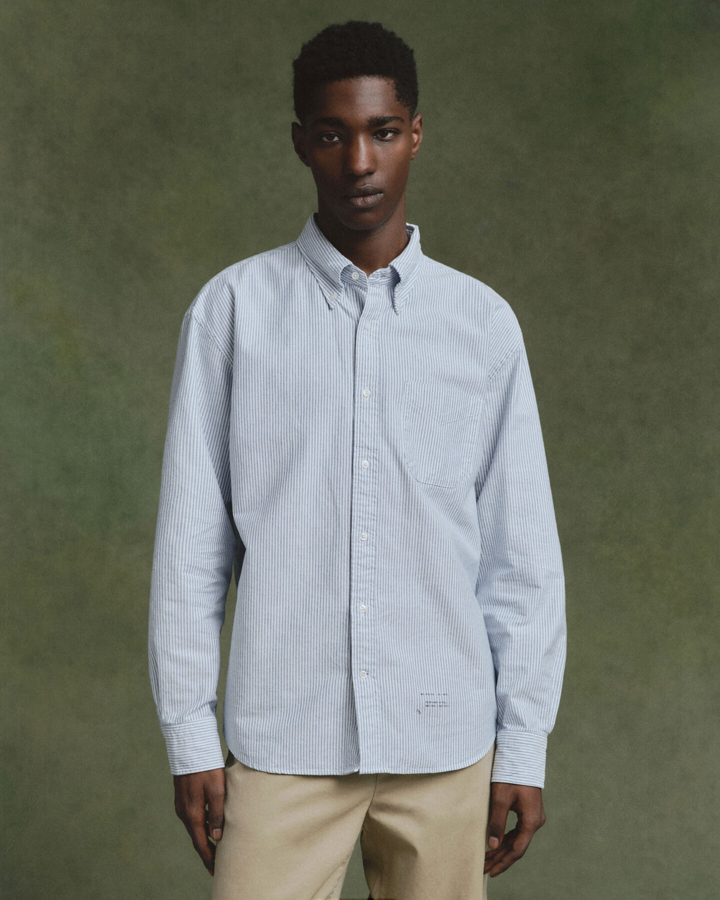 Camisa Oxford Relaxed Fit US Banker Stripe