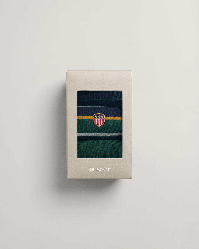 Caja de regalo con tres pares de calcetines