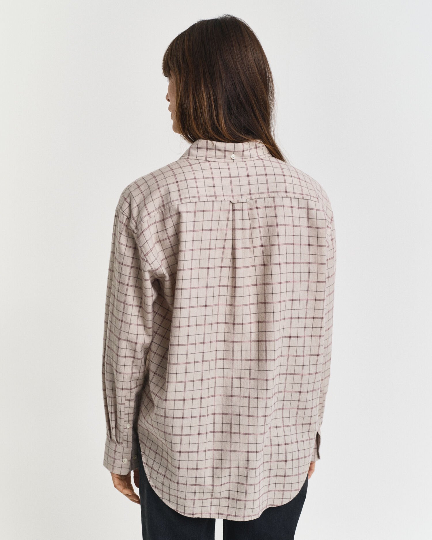 Camisa Relaxed Fit de franela perchada a cuadros