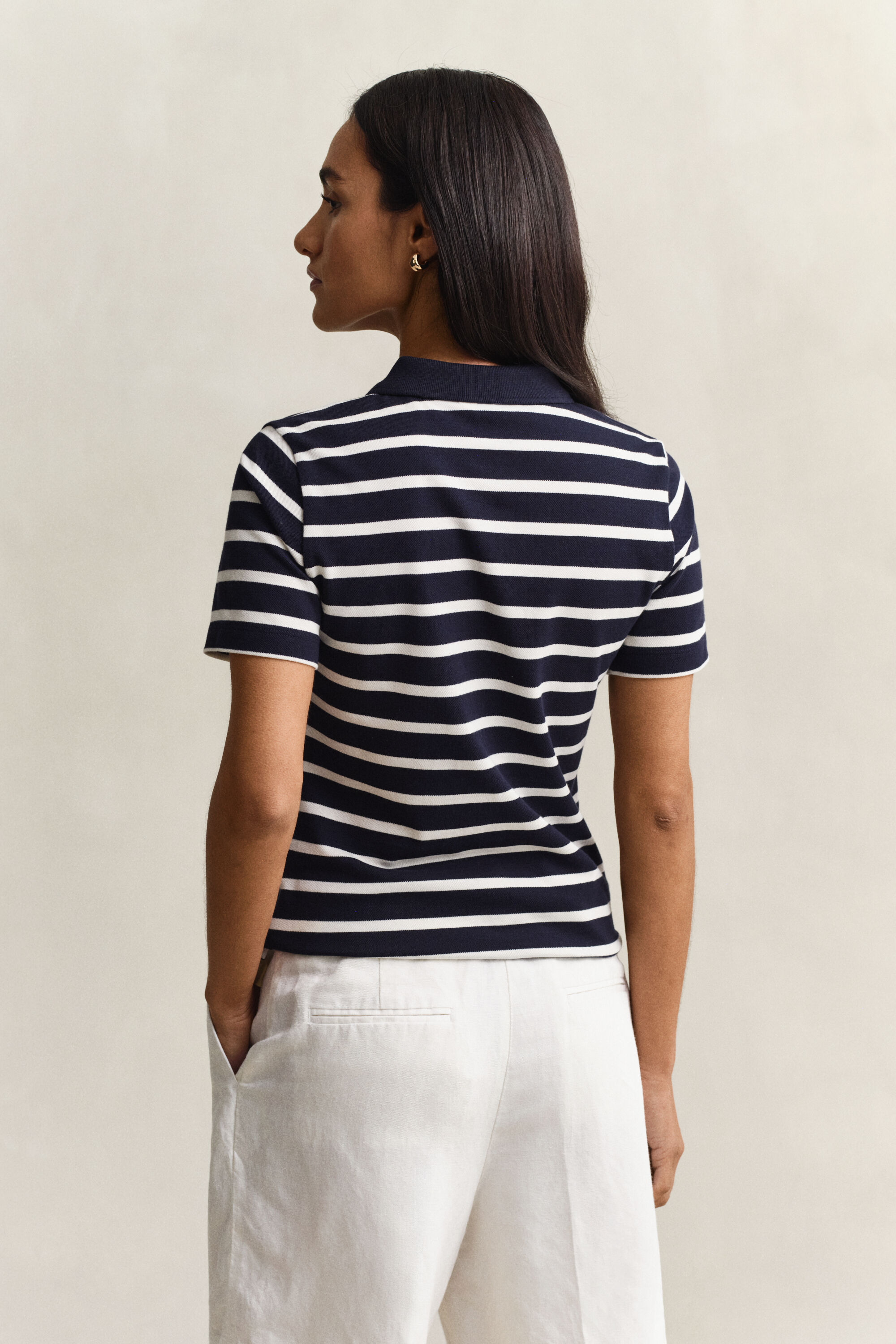 Polo de piqué a rayas