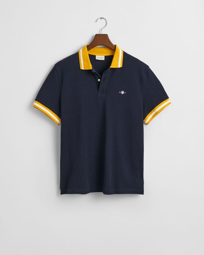 Polo de piqué con textura de ojo de perdiz
