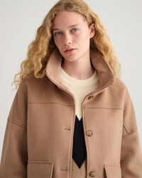 Chaqueta corta de mezcla de lana