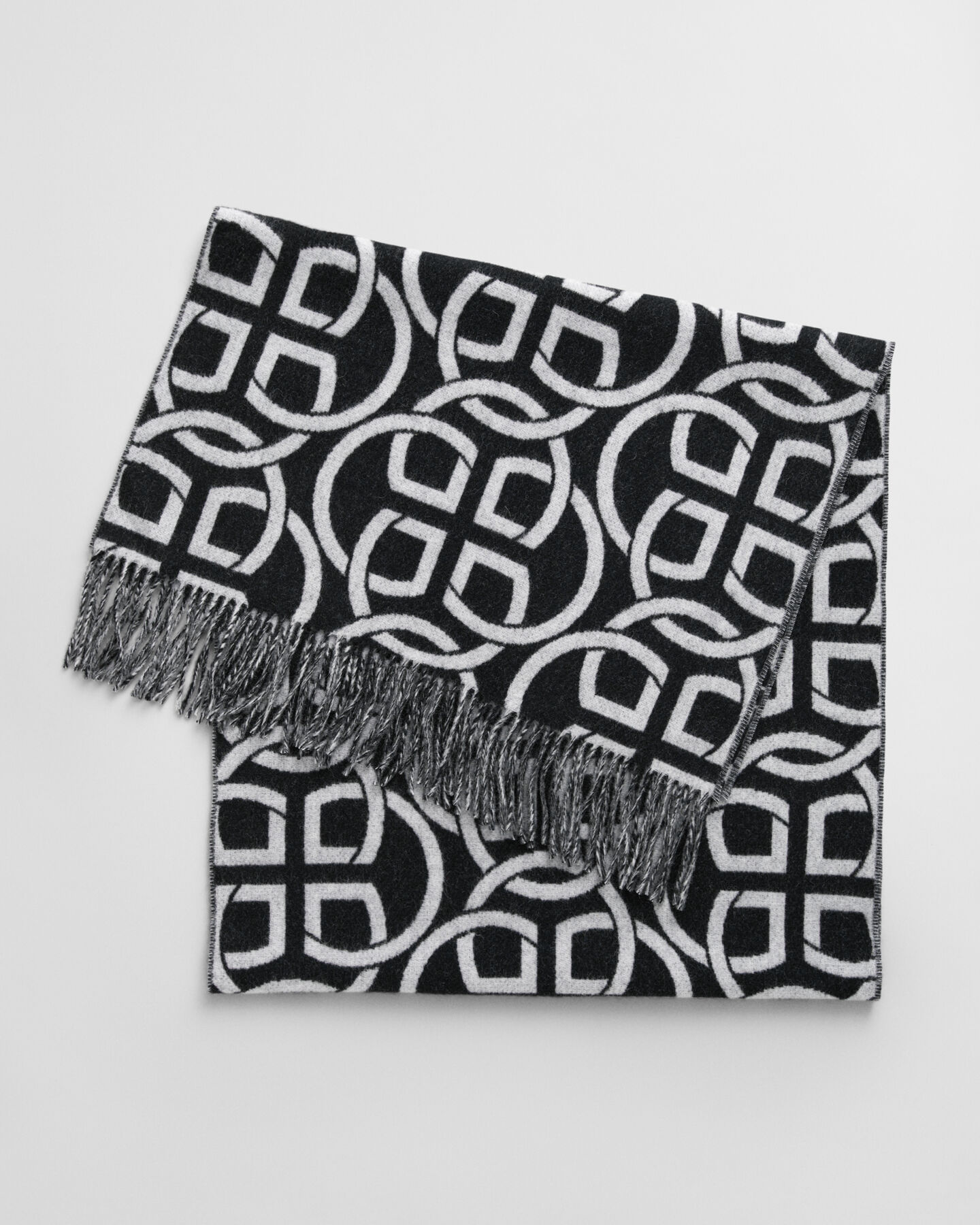 Bufanda de lana con estampado de G