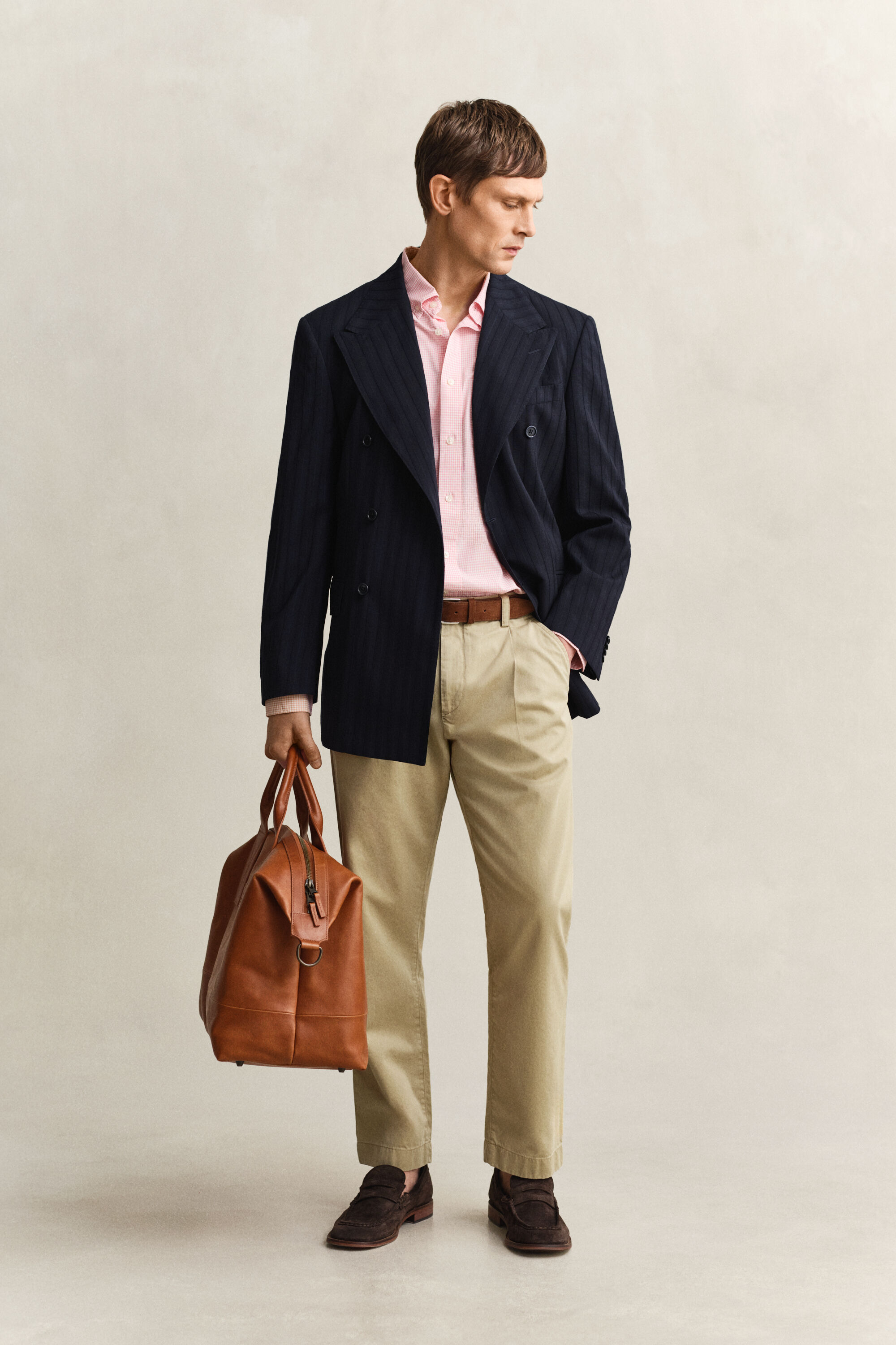 Camisa clásica de popelina de cuadros Vichy