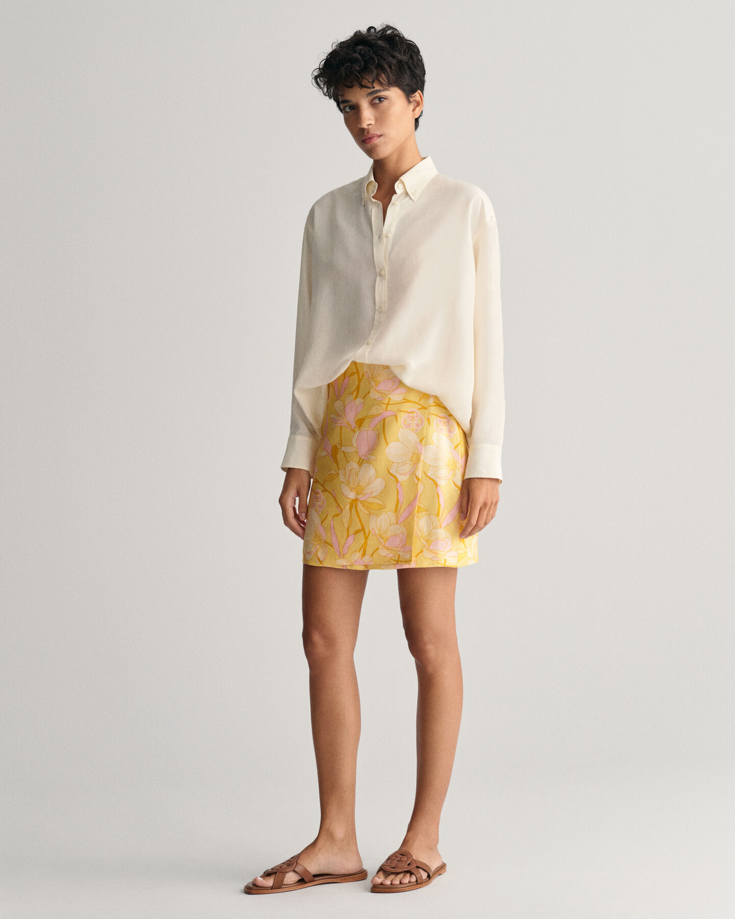 Minifalda cruzada Magnolia Print