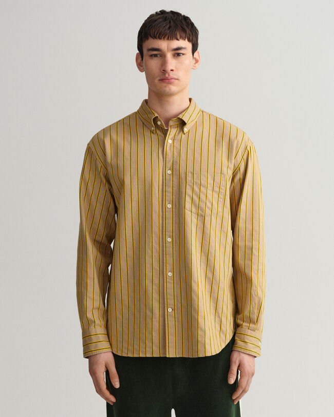 Camisa Relaxed Fit a rayas Dobby