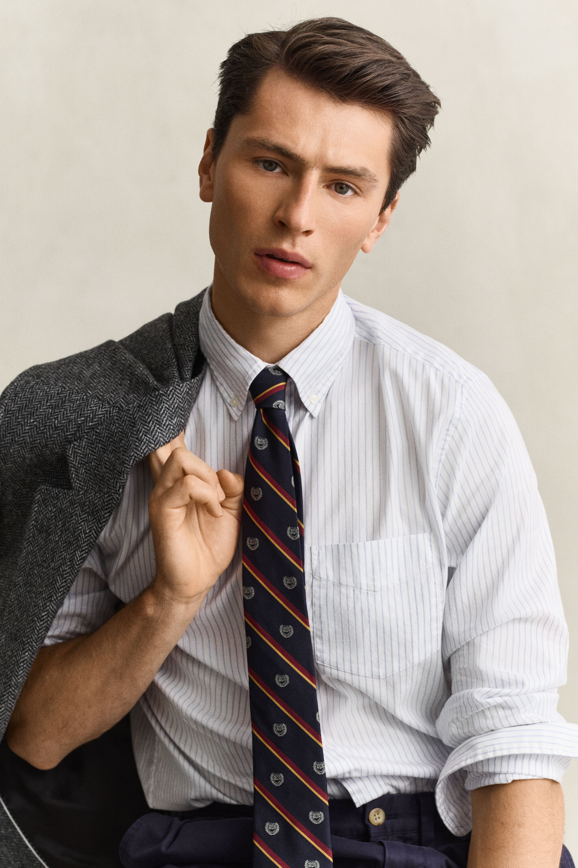 Camisa Oxford de rayas Gant x Yale