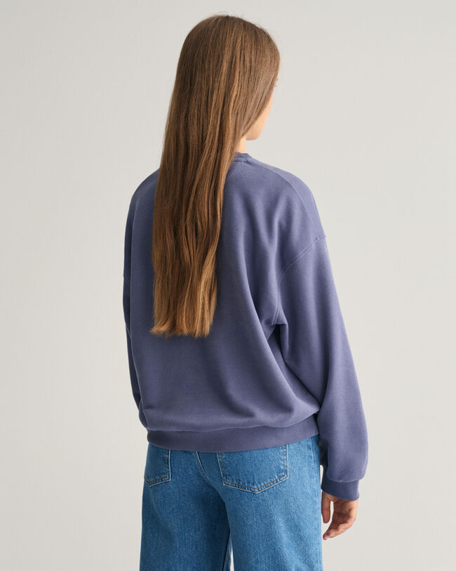 Sudadera Oversized Script Graphic Teen Girls