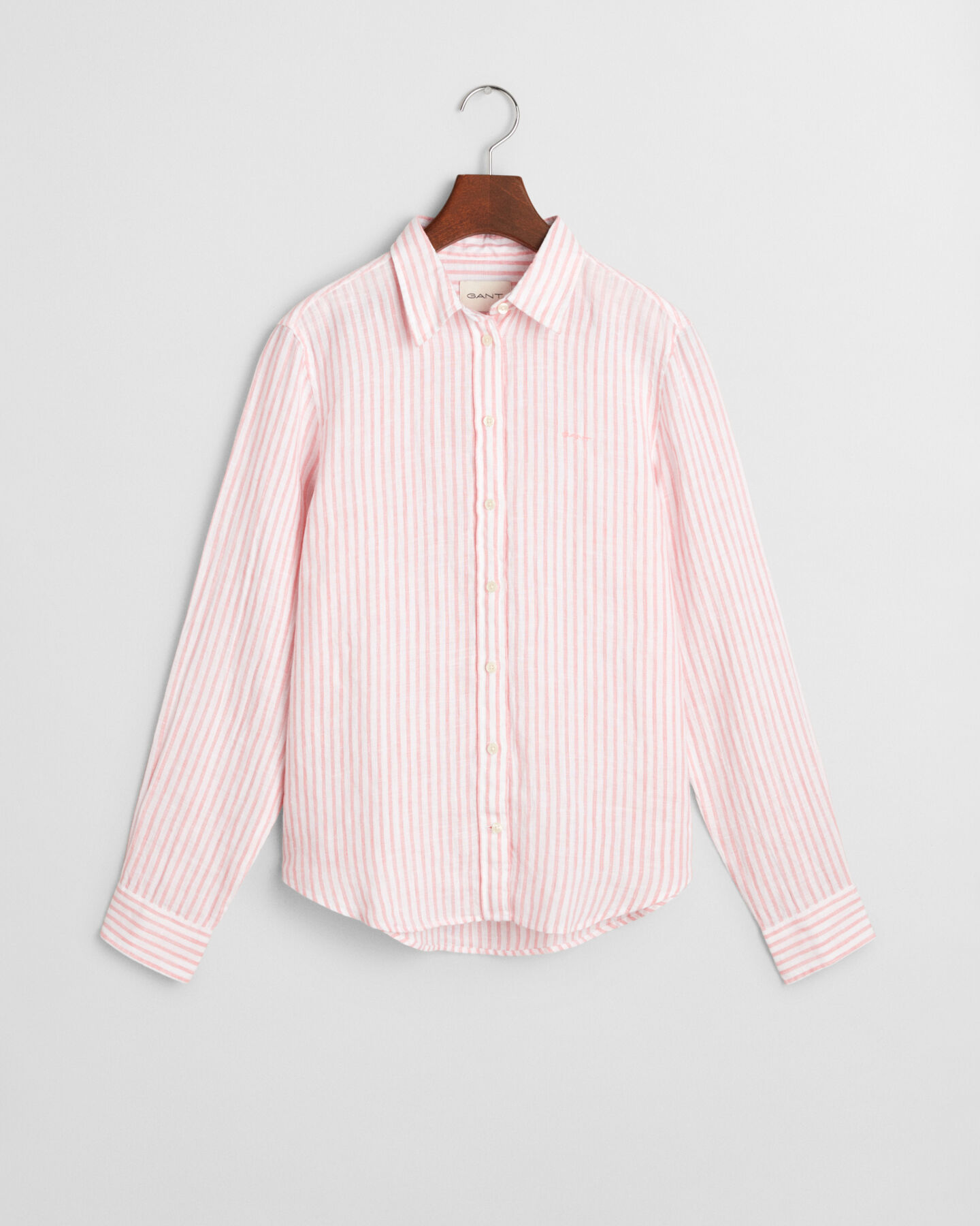 Camisa Regular Fit de lino a rayas
