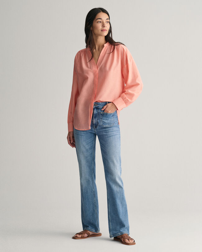 Blusa de algod&oacute;n y seda