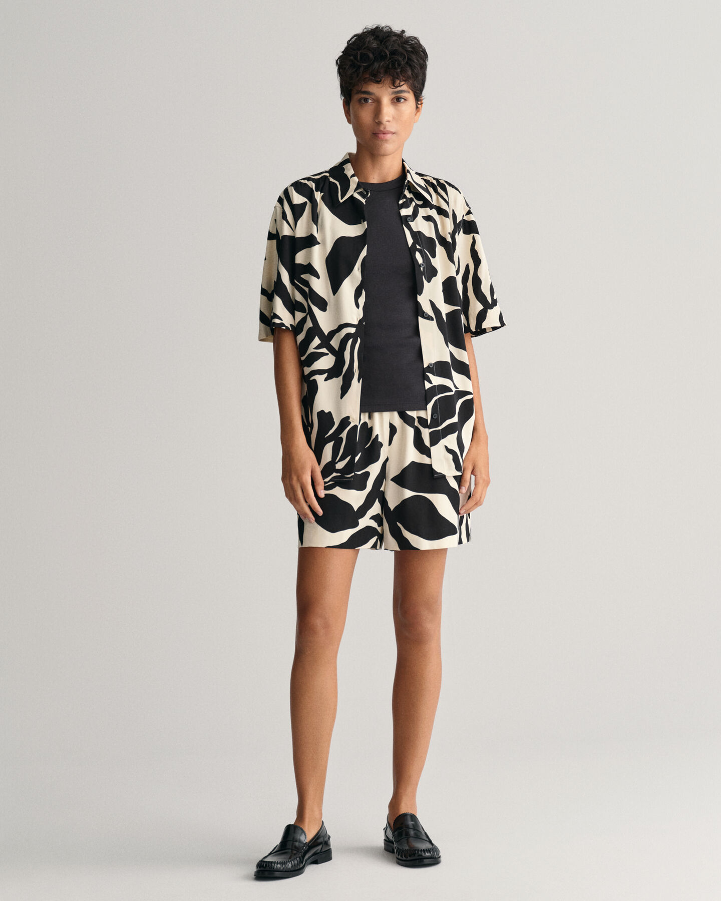 Pantalones cortos Relaxed Fit Pull-On Palm Print