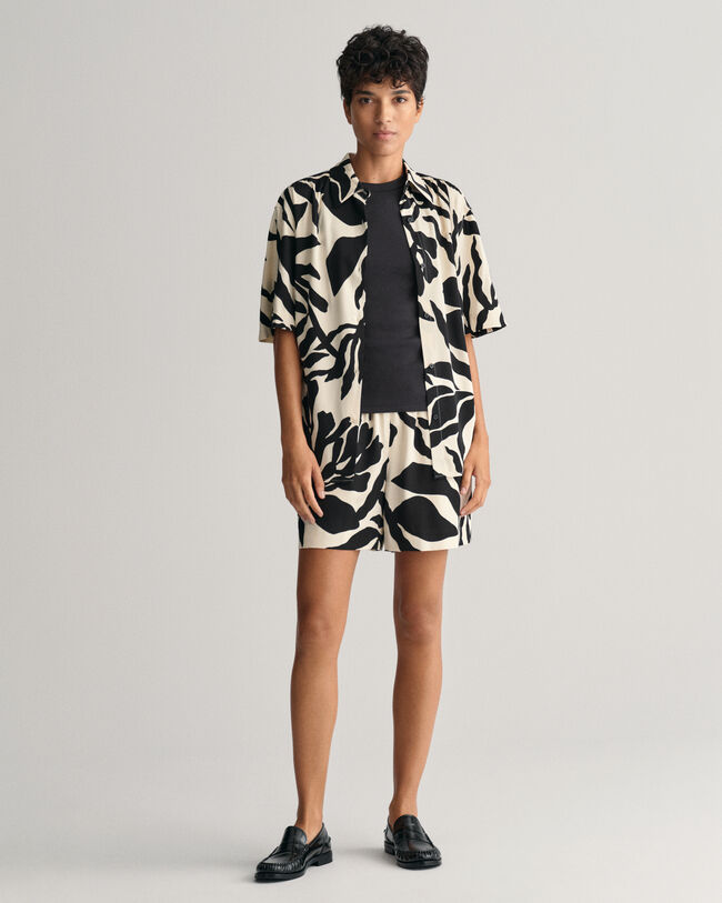 Pantalones cortos Relaxed Fit Pull-On Palm Print