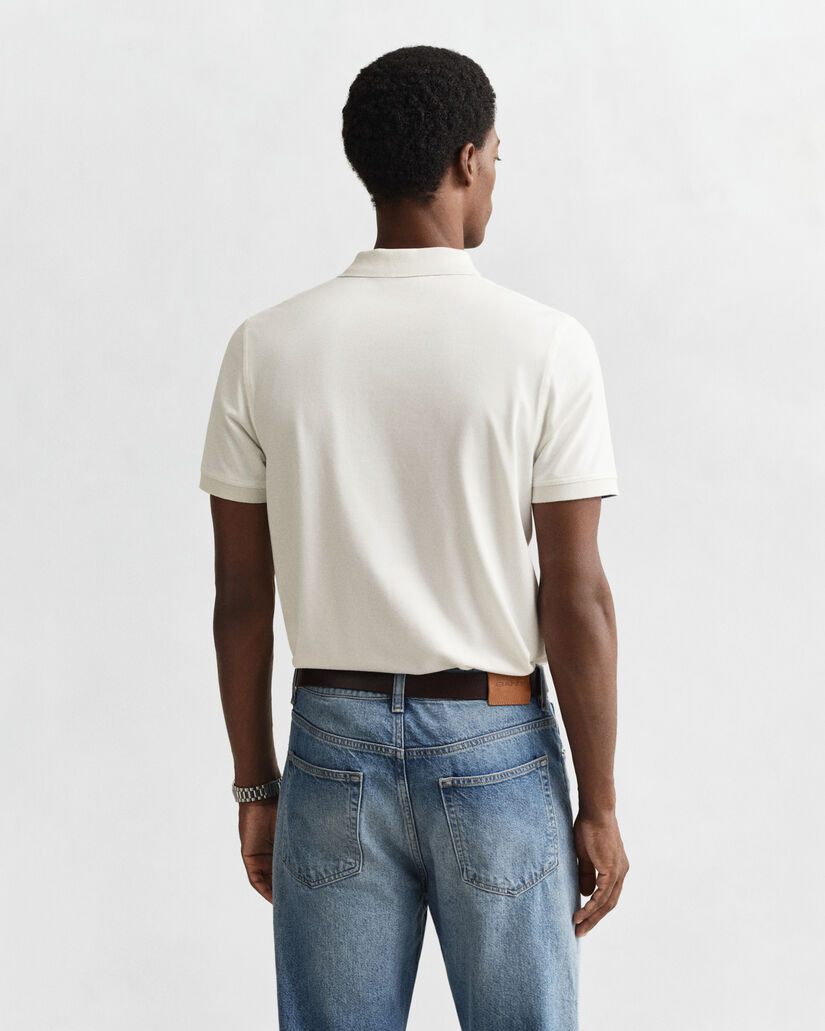 Polo de piqué en contraste