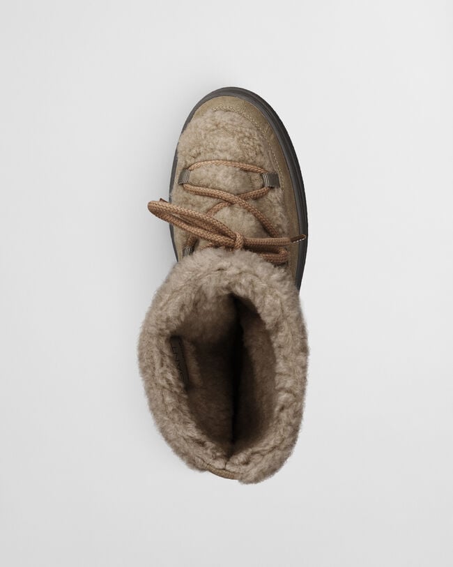 Botas de ca&ntilde;a media Snowhill con cordones