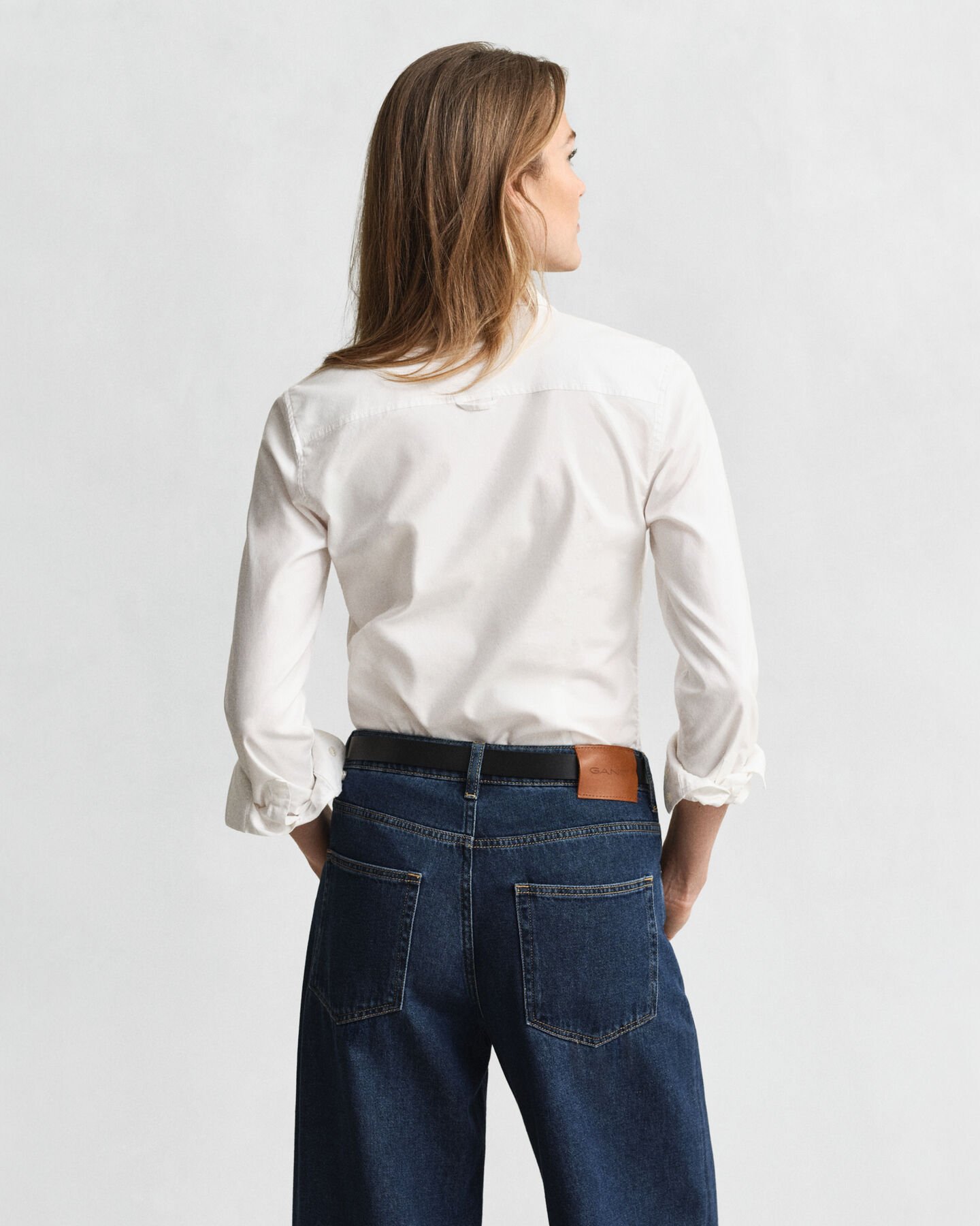 Camisa Oxford Slim Fit elástica