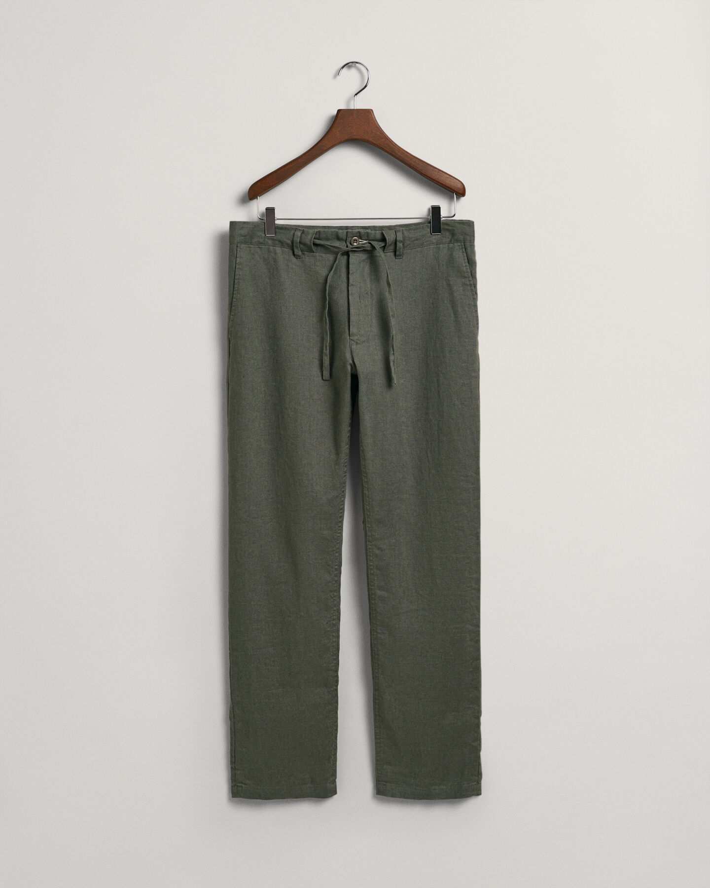 Pantalones Relaxed Fit de lino con cordón ajustable