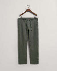 Pantalones Relaxed Fit de lino con cordón ajustable