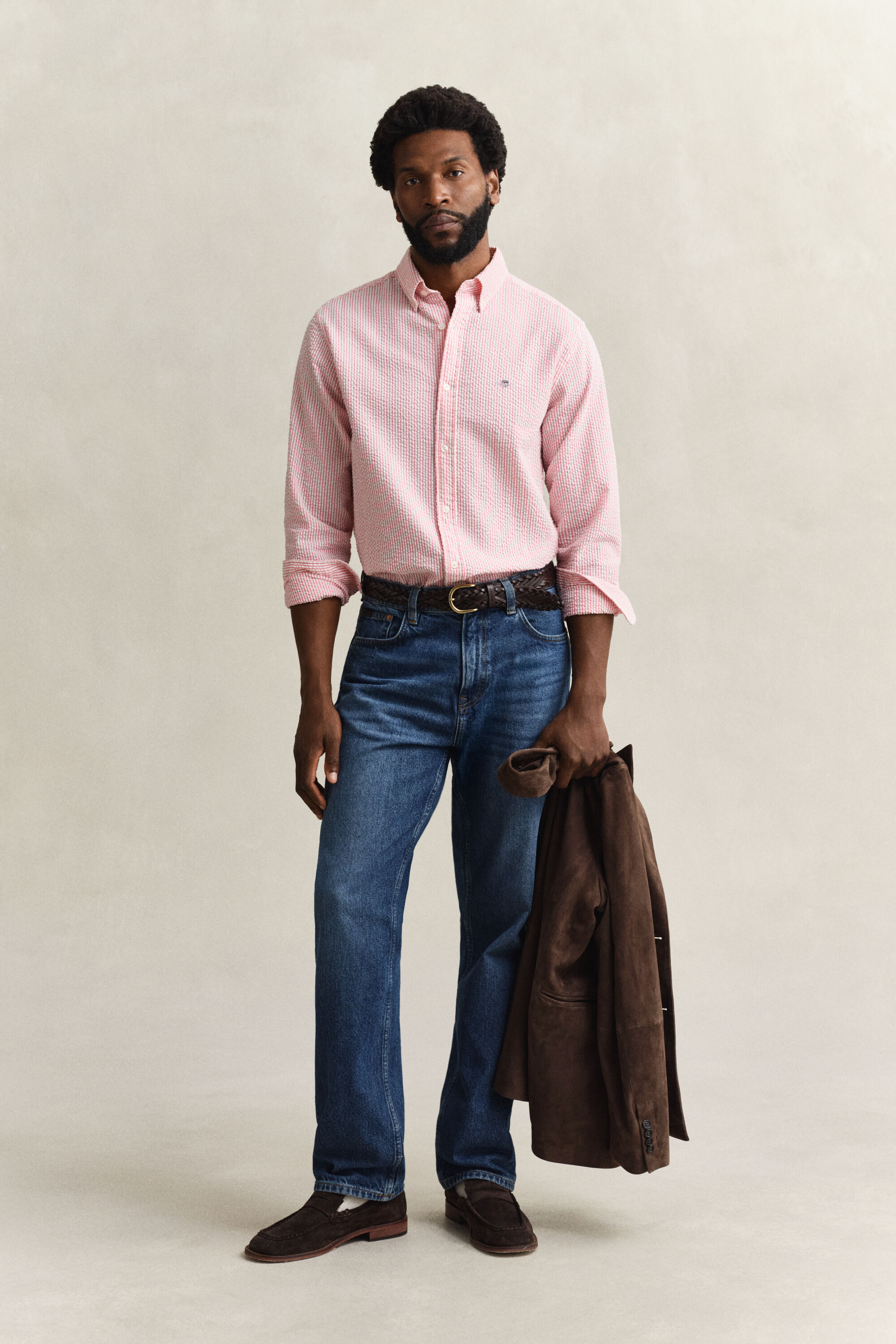 Camisa Regular Fit de sirsaca a rayas