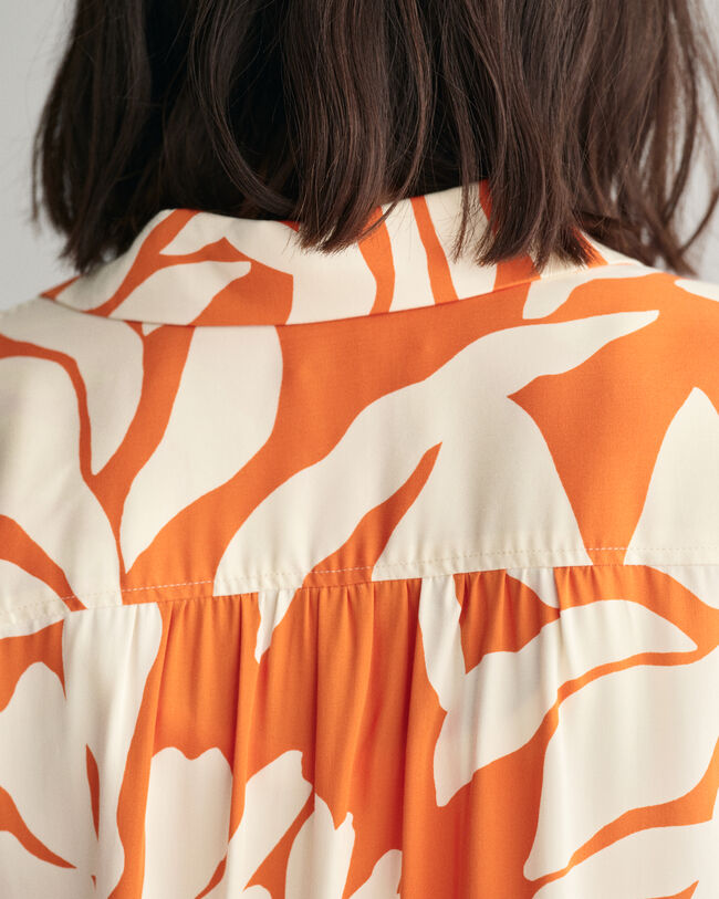 Camisa Relaxed Fit de manga corta Palm Print