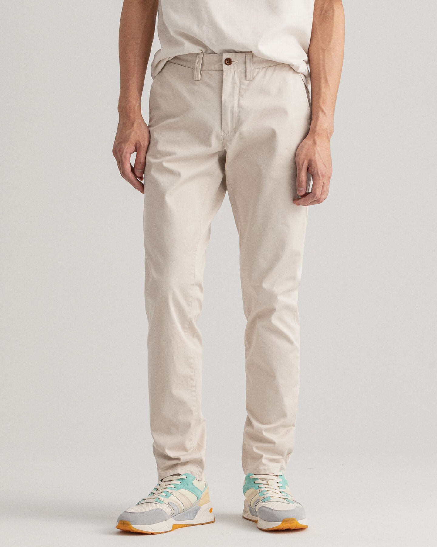 Pantalones chinos Slim Fit de sarga Hallden
