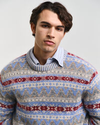 Jersey de cuello redondo Fair Isle