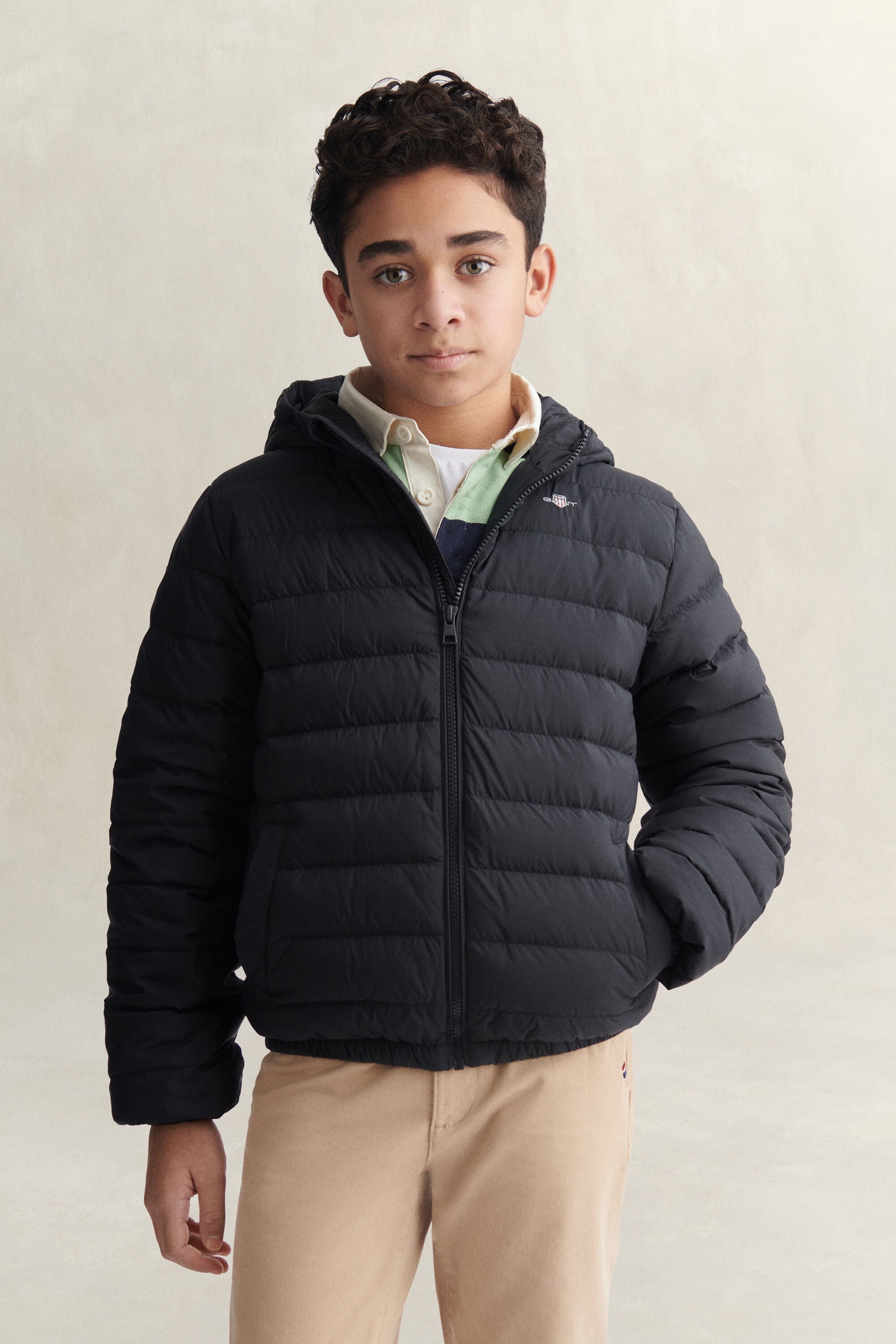Chaqueta de plumón ligera con capucha Teen Boys