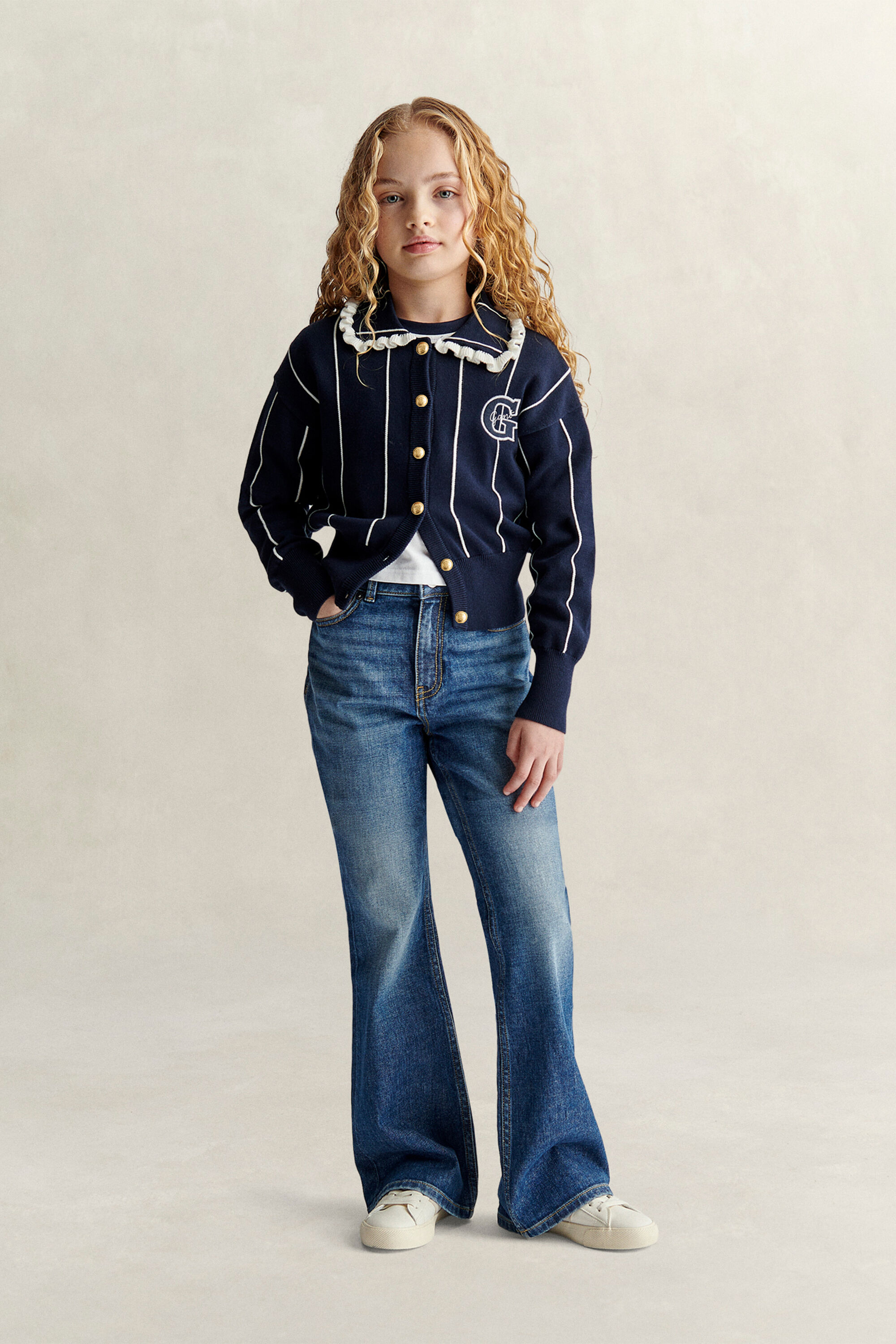 Cárdigan de rayas Teen Girls