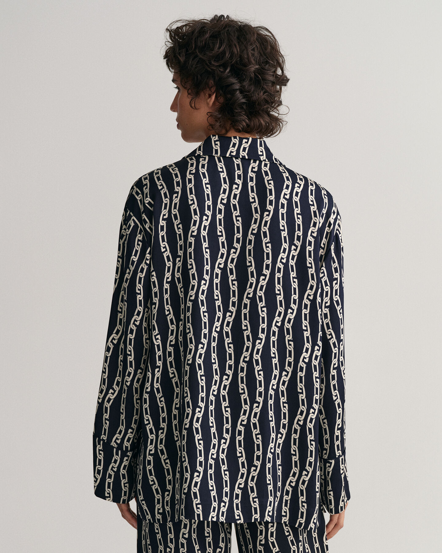 Camisa de pijama Relaxed Fit Chain Print