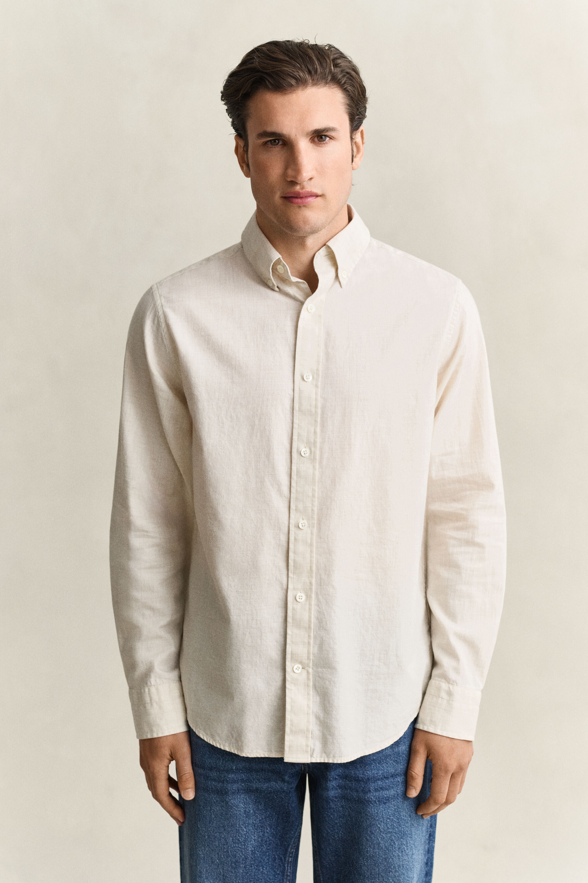 Camisa de algodón y cachemir