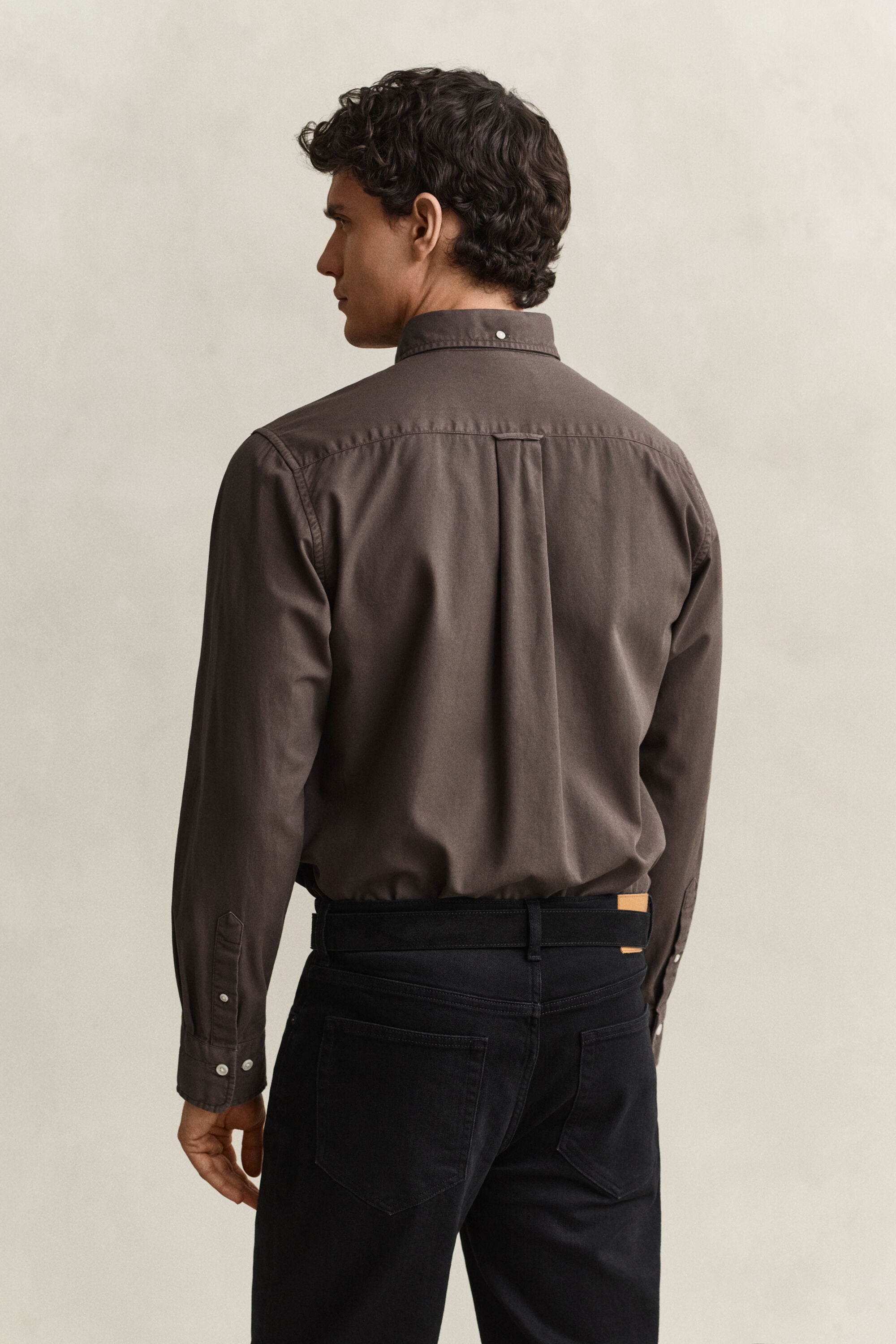 Camisa Regular Fit de sarga