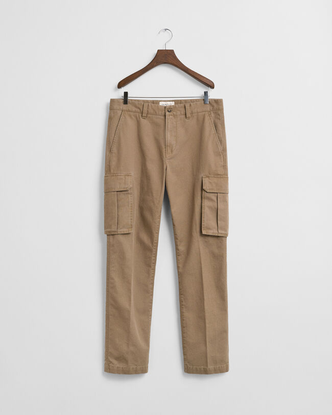 Pantalones cargo Regular Fit de sarga de algodón