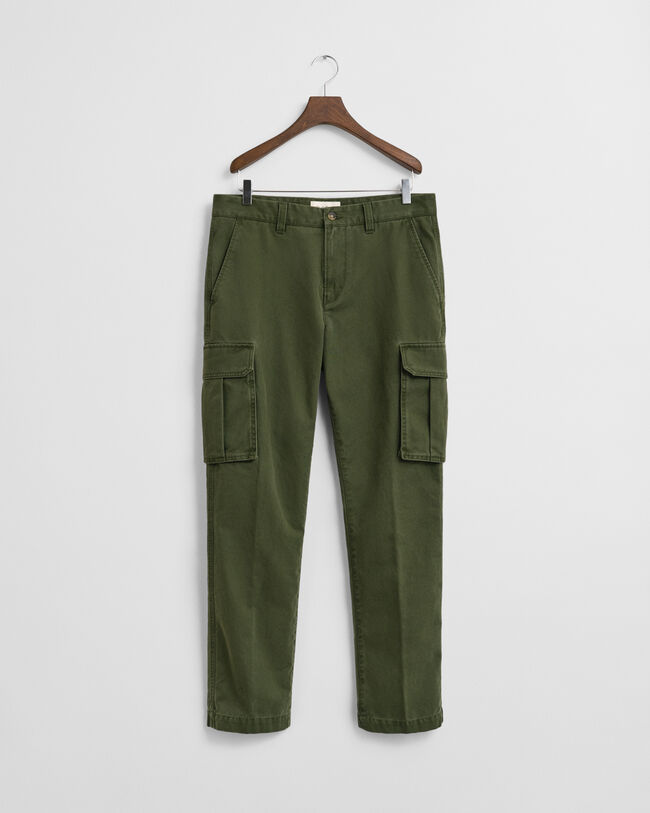 Pantalones cargo Regular Fit de sarga de algodón
