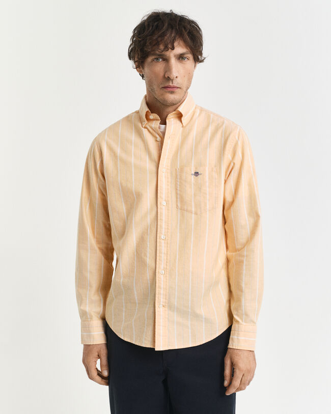Camisa Oxford clásica Regular Fit a rayas