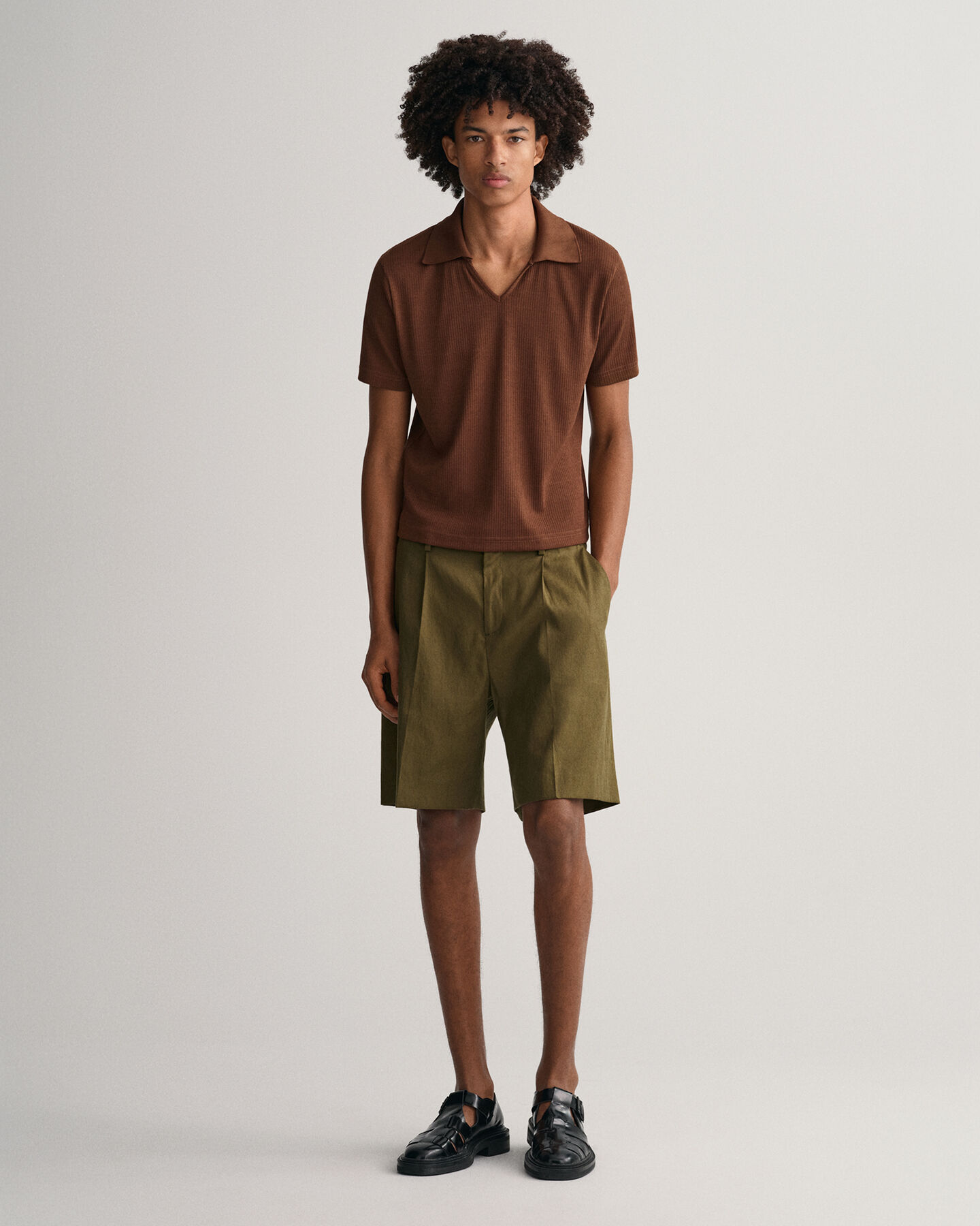 Polo de piqu&eacute; de inspiraci&oacute;n setentera