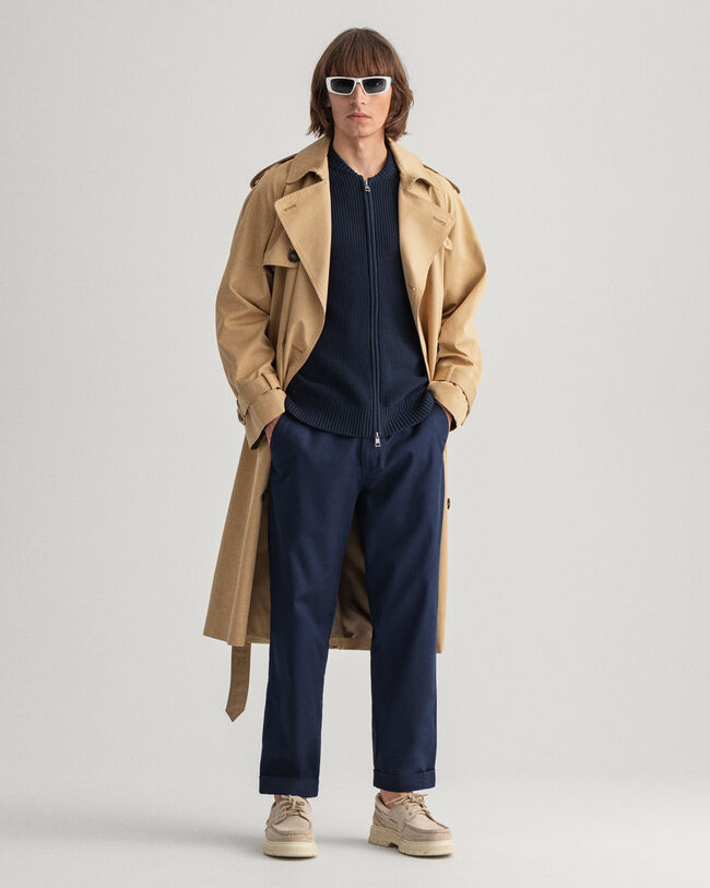 Pantalones chinos Tapered de algod&oacute;n